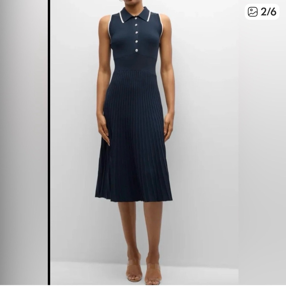 NWT: Veronica Beard Meralda Dress in Navy Blue Size XL